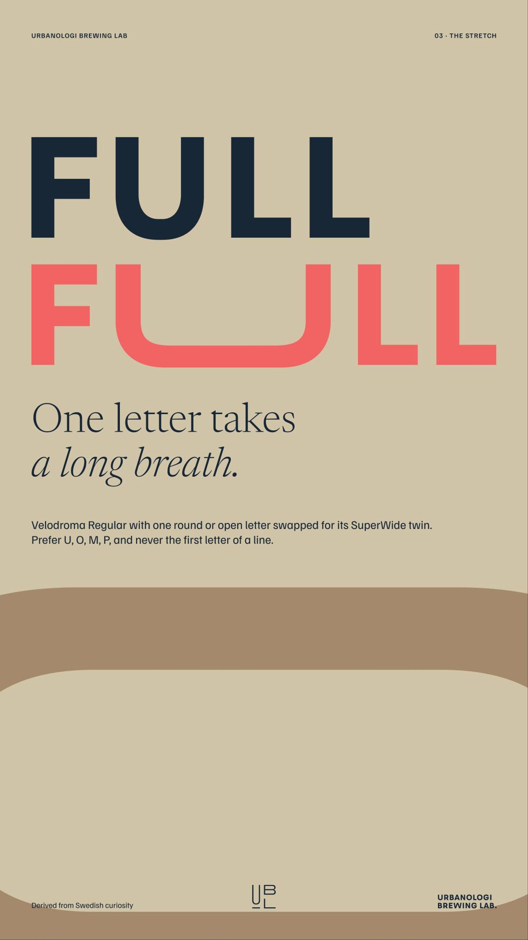 Urbanologi Brewing Lab: 02.3 · ux03 · the stretch
