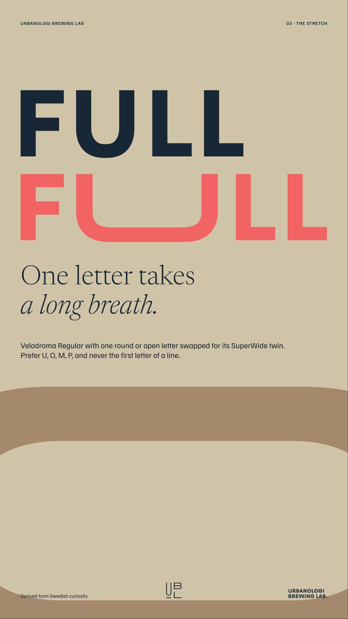Urbanologi Brewing Lab: 02.3 · ux03 · the stretch