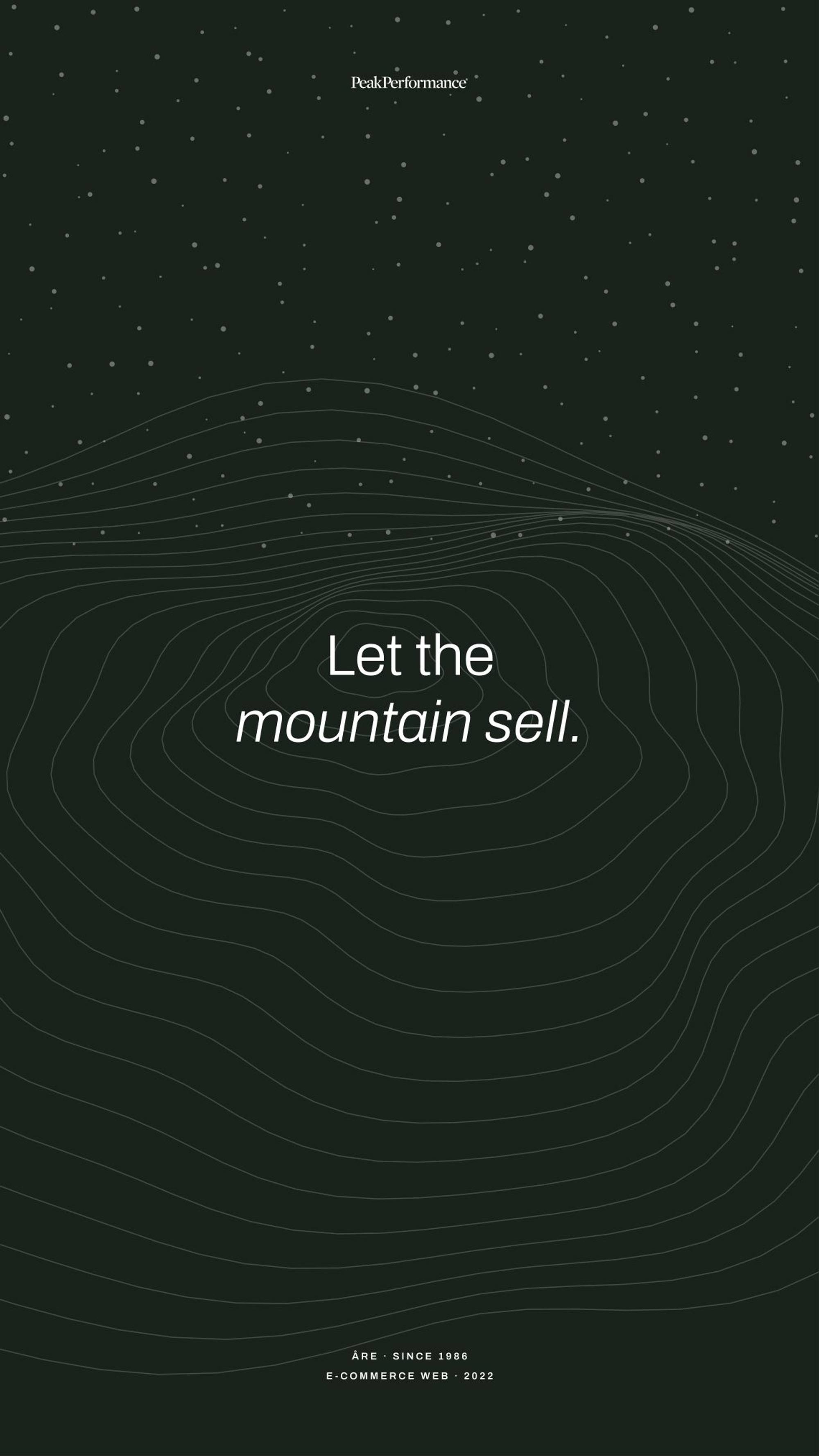 Peak Performance: 18.3 · px12 · let the mountain sell