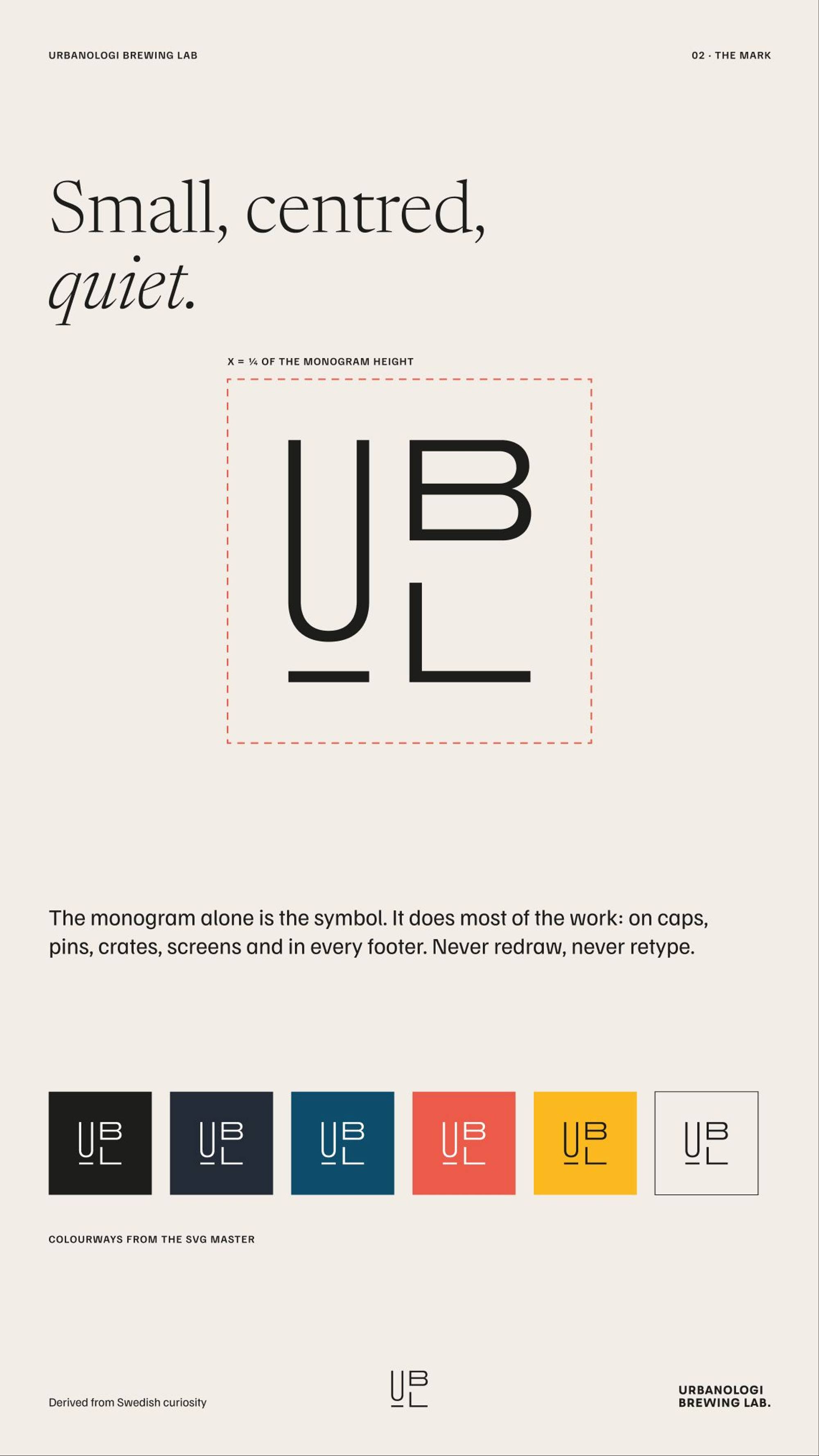 Urbanologi Brewing Lab: 02.2 · ux02 · the mark