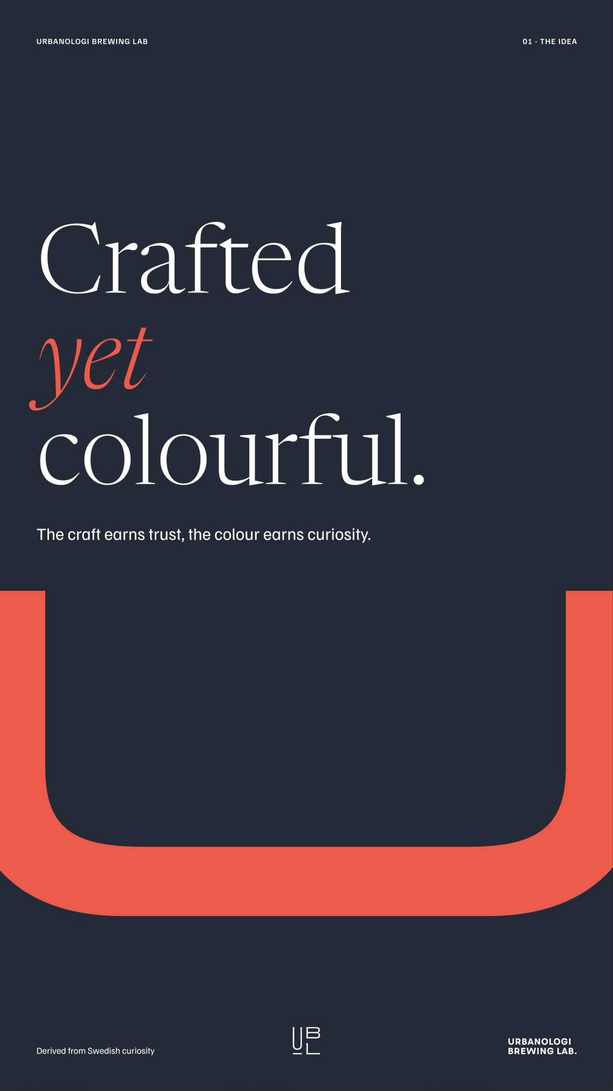Urbanologi Brewing Lab: 02.1 · ux01 · crafted yet colourful