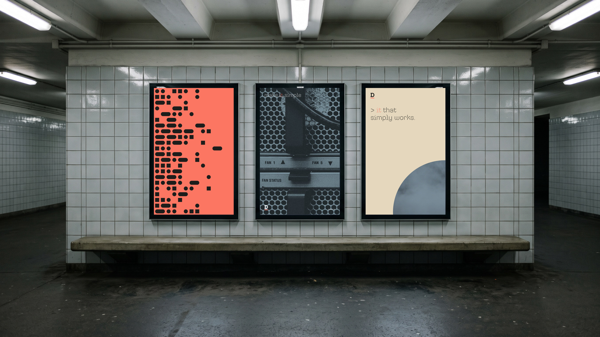 Dialect: lightbox triptych