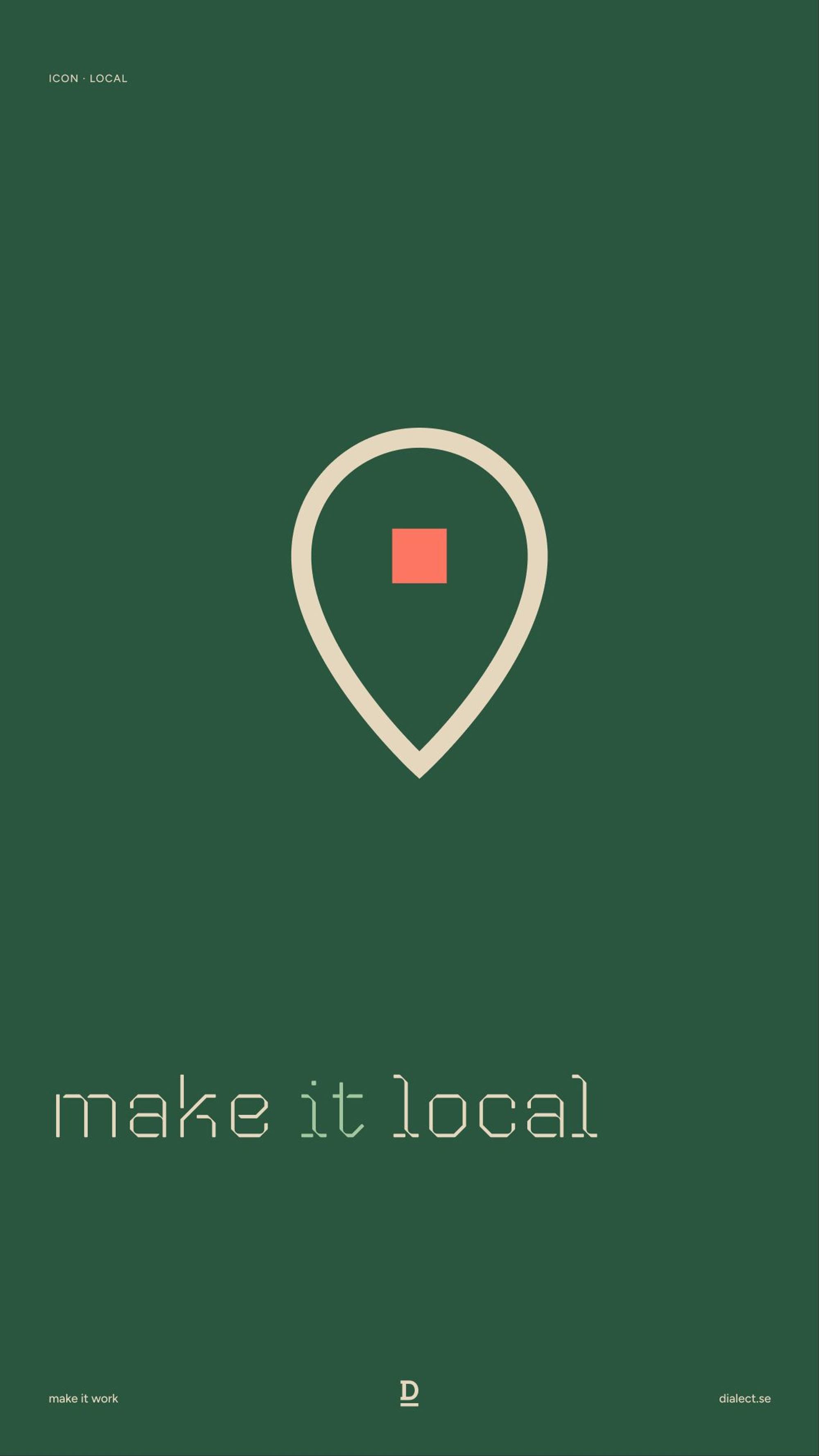 Dialect: one icon · local
