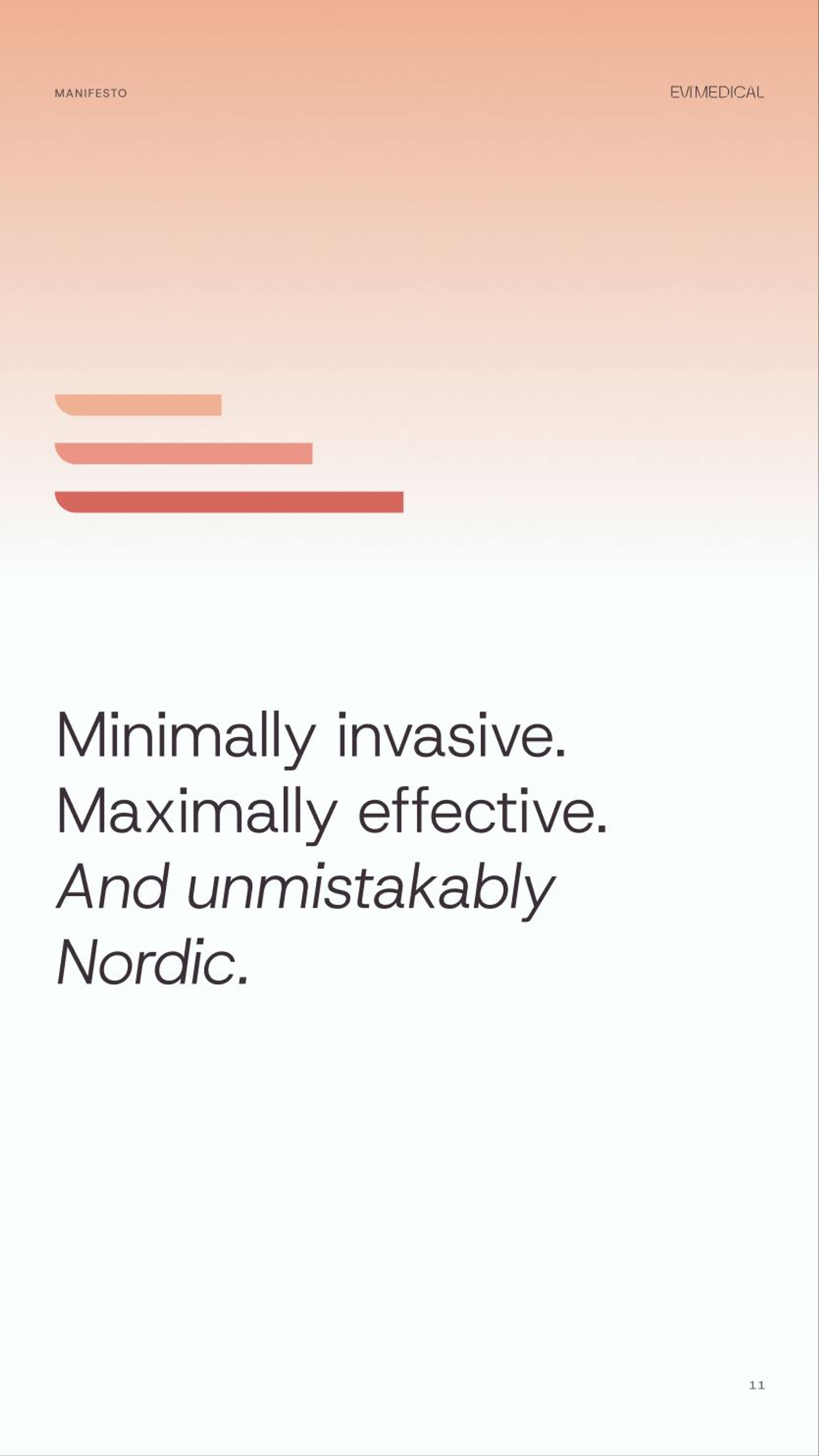 Evi Medical: 15.1 · ex11 · minimally invasive, maximally effective