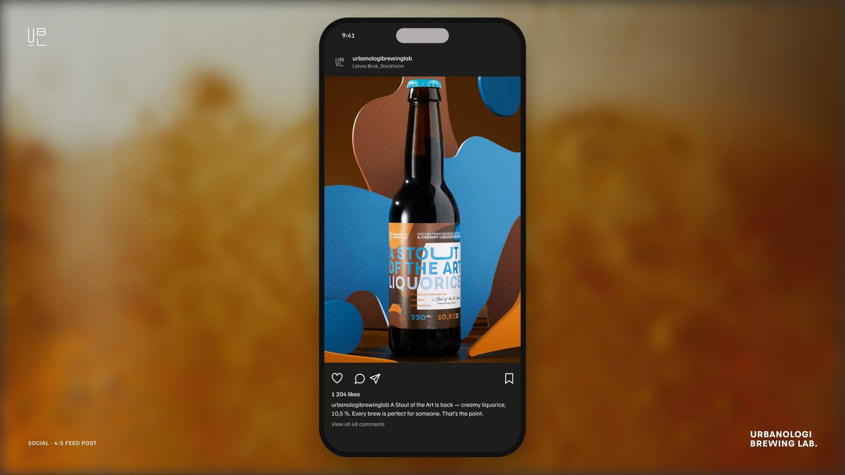 Urbanologi Brewing Lab: 12.2 · ub21 social post · phone