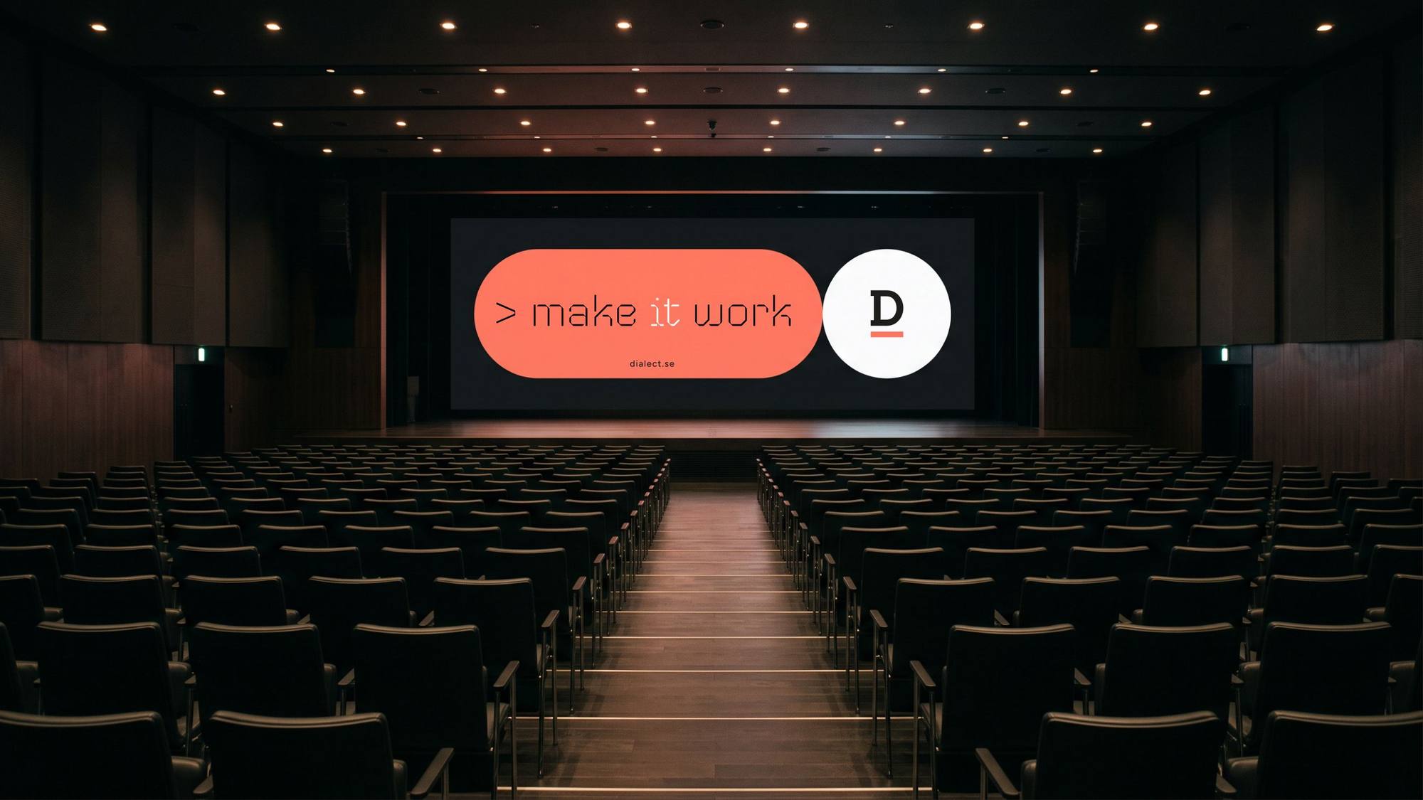 Dialect: auditorium screen