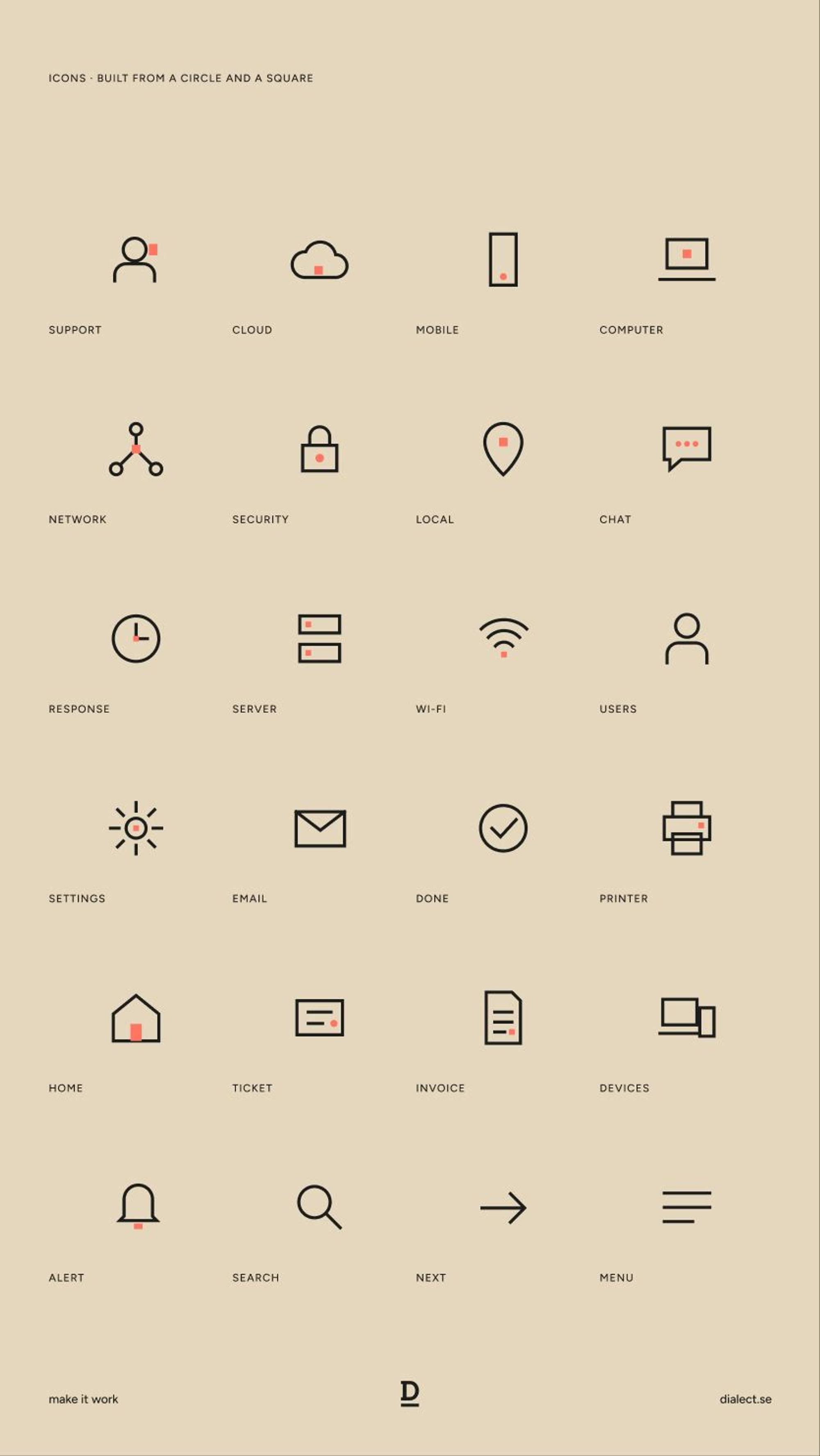 Dialect: 24 icons