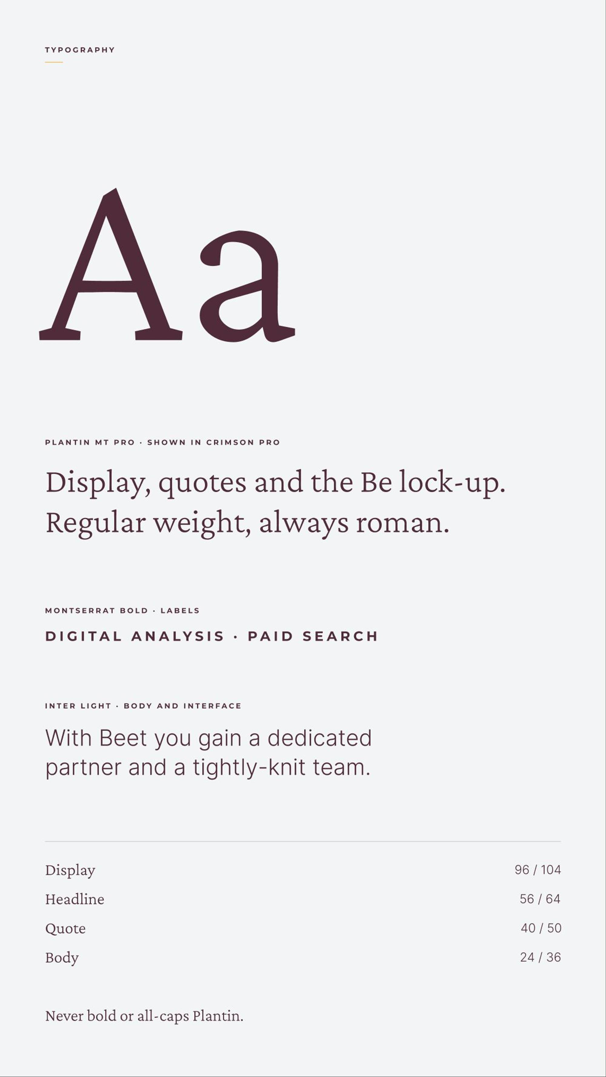 Beet: 07.3 · bx05 · typography