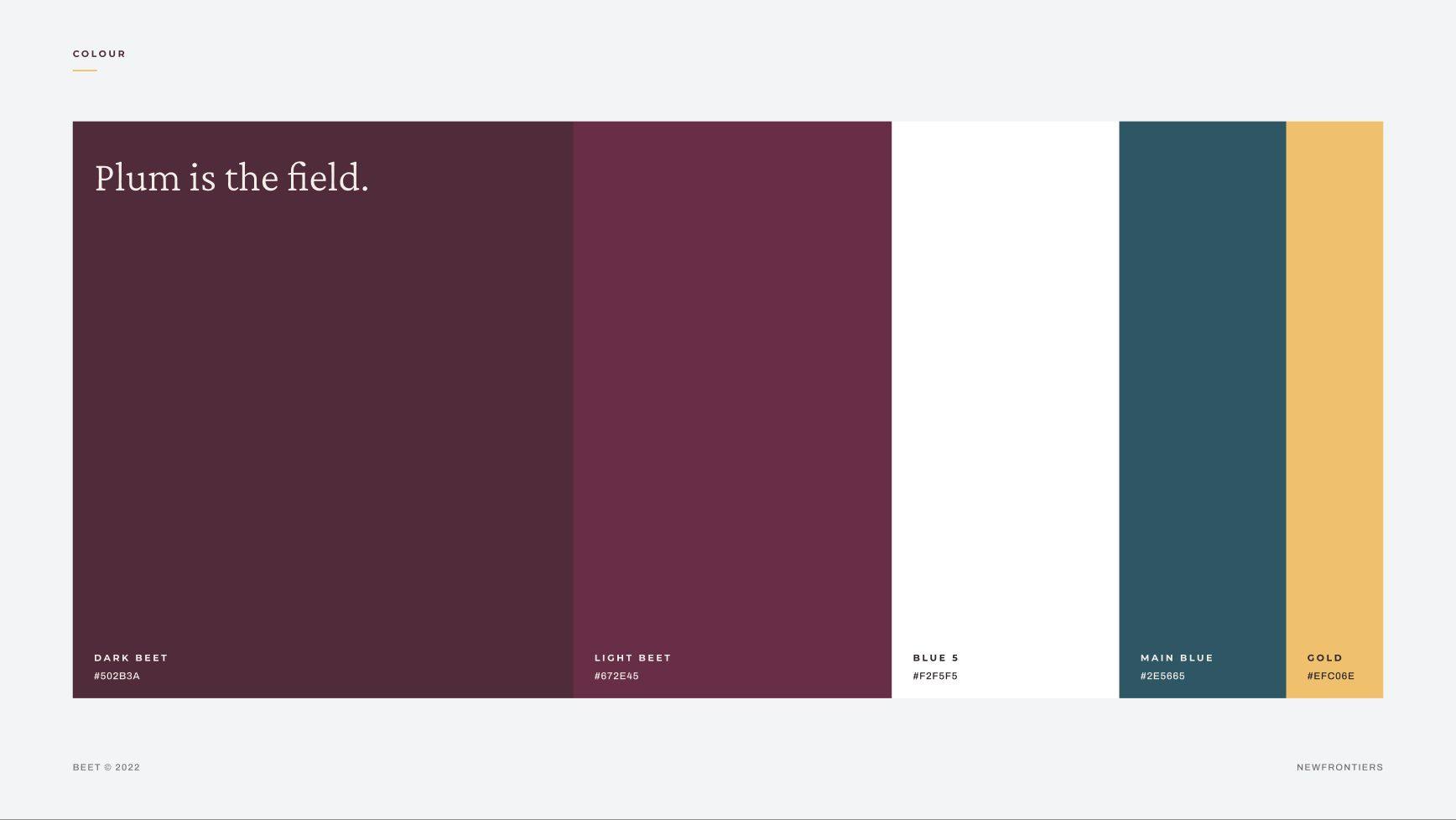 Beet: 06.1 · be 07 colour