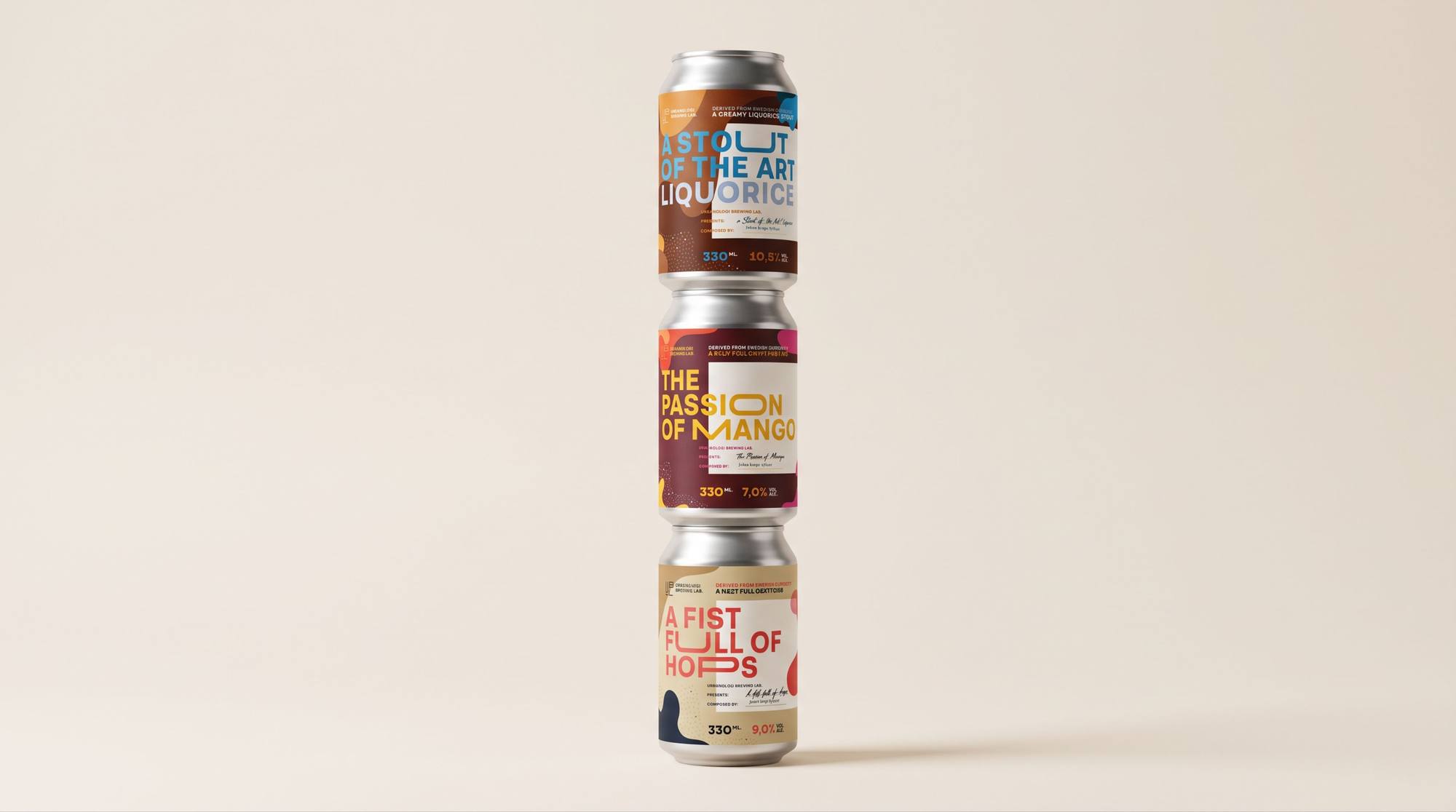 Urbanologi Brewing Lab: 13.1 · ub27 can tower · ref darkroom 050