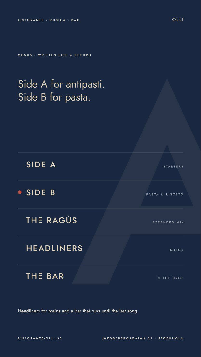 Ristorante Olli: 09.1 · ox06 · side a, side b