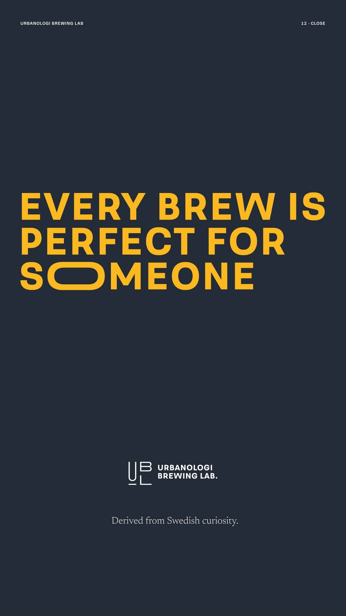 Urbanologi Brewing Lab: 20.3 · ux12 · close