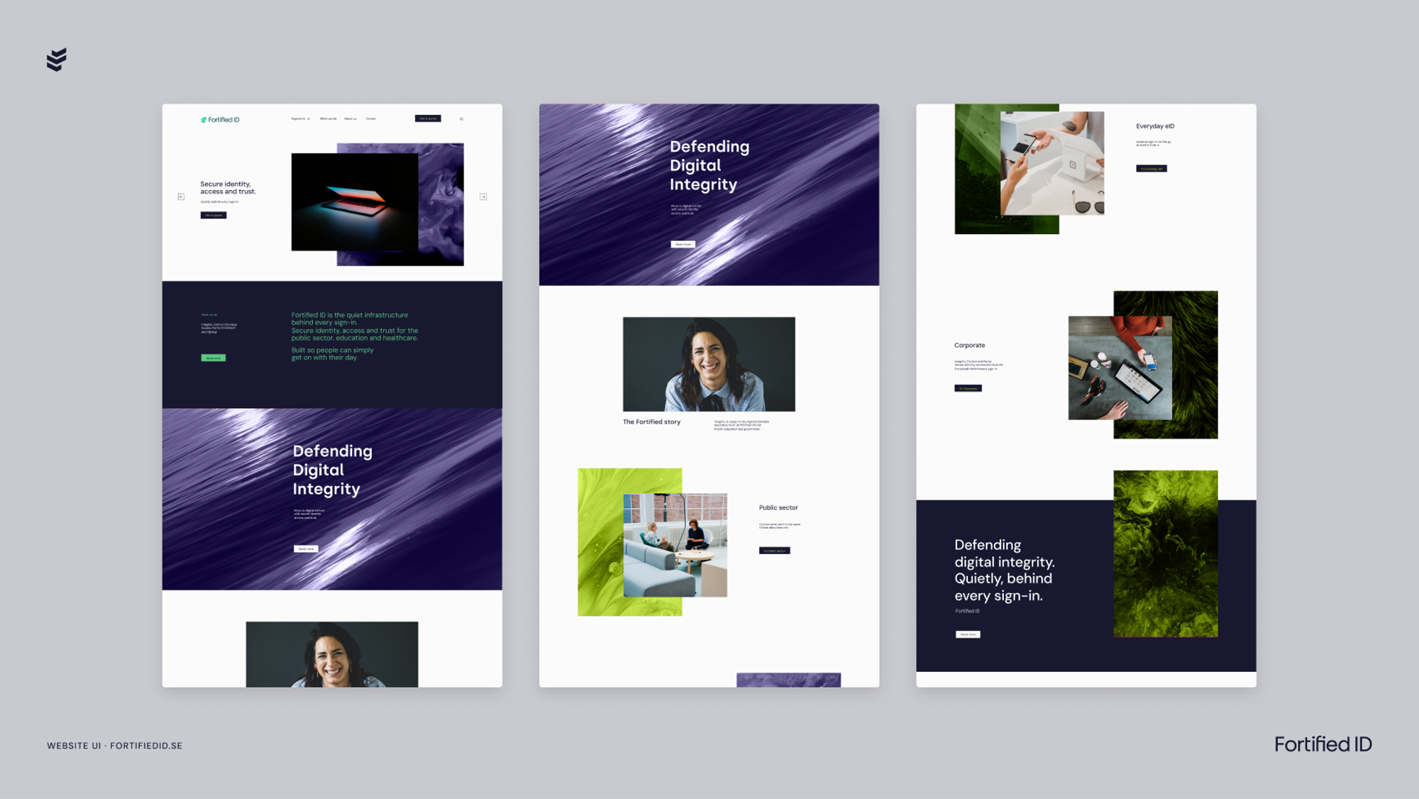 Fortified ID: 13.2 · v2 · fi14 website · three pages