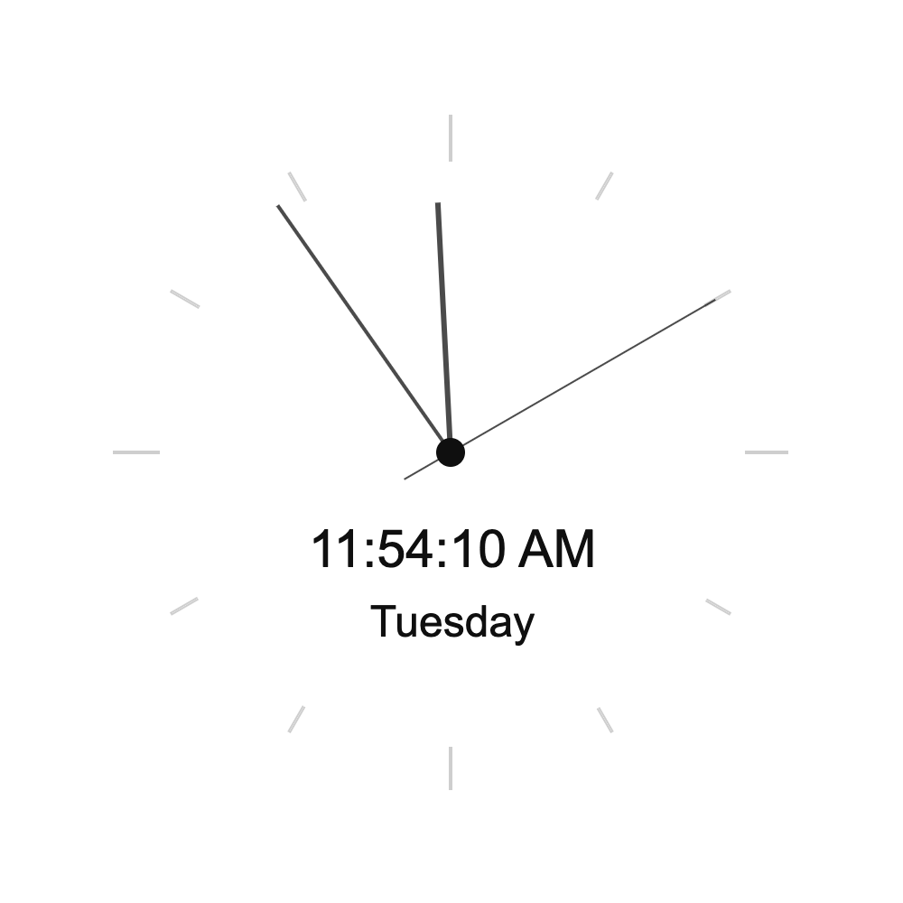 Preview of the Combo Clock widget