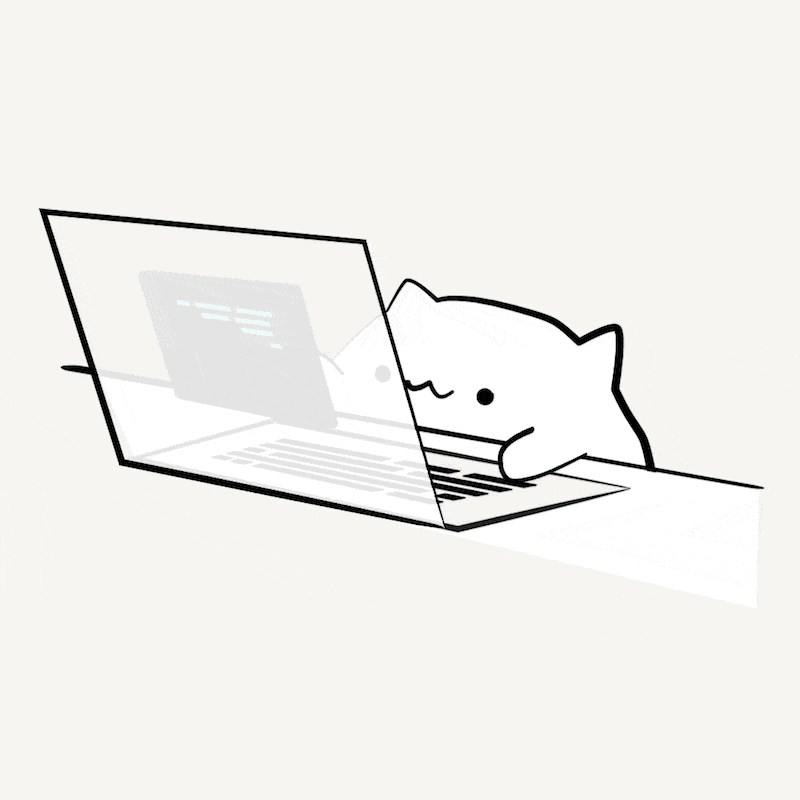 cute cat coding