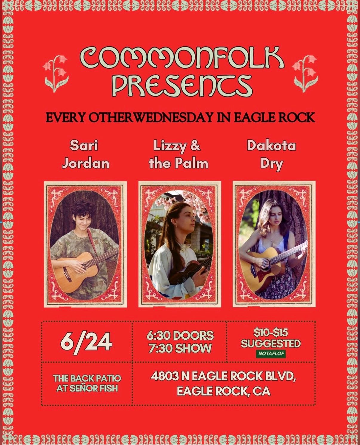 Sari Jordan / Lizzy & the Palm / Dakota Dry