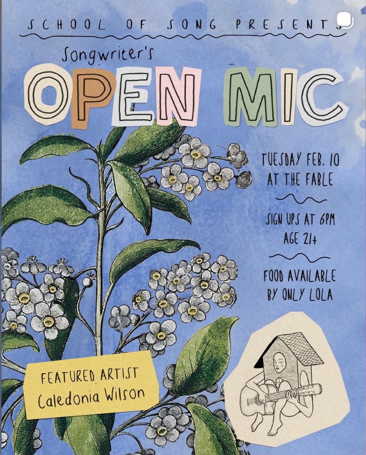 Songwriter's Open Mic