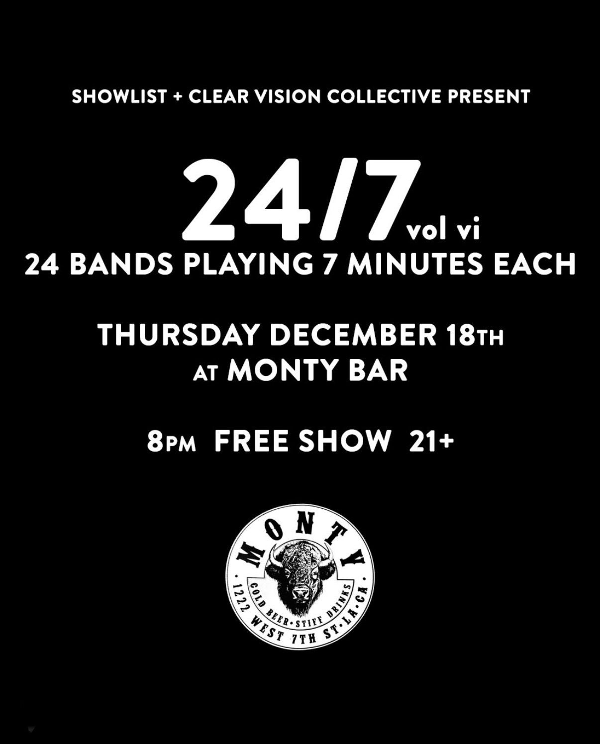 24/7 - 24 Bands Play 7 Minutes Each