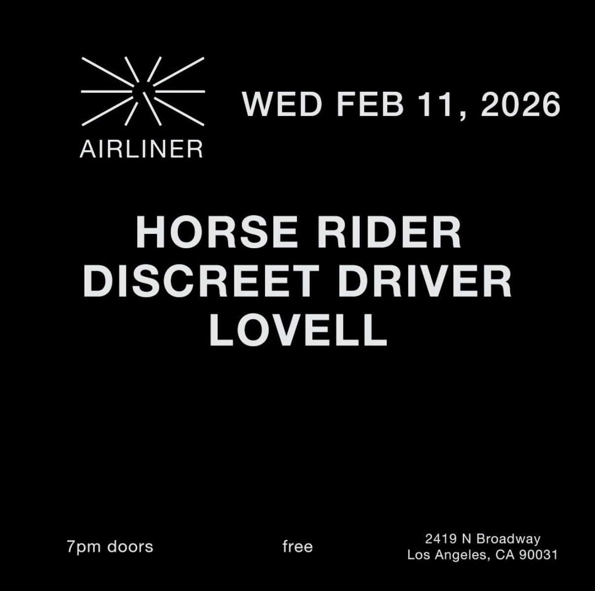 Horse Rider / Discreet Driver / Lovell