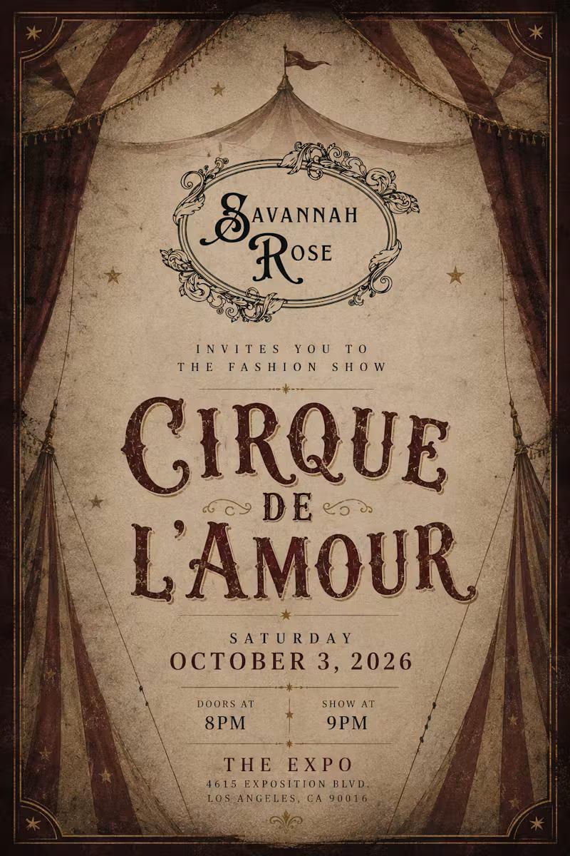 Cirque de L’amour by Savannah Rose