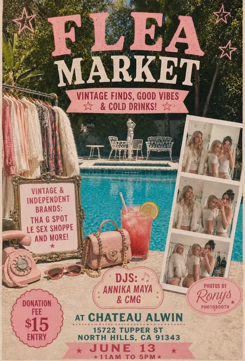 Flea Market + Pool Party