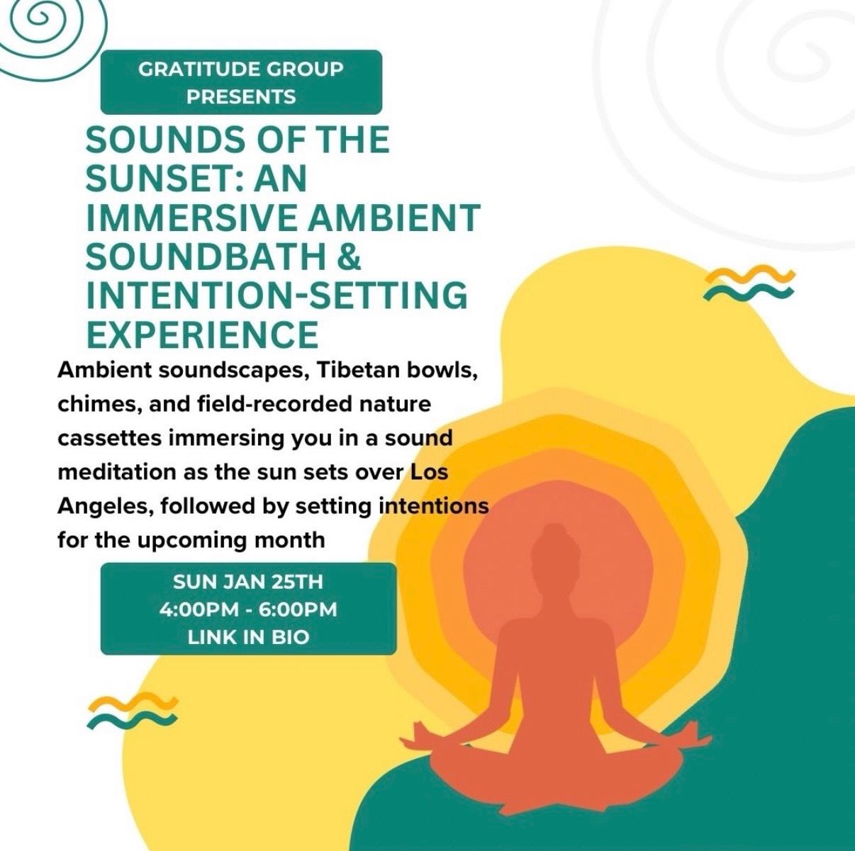Gratitiude Group presents - Sunset Soundbath