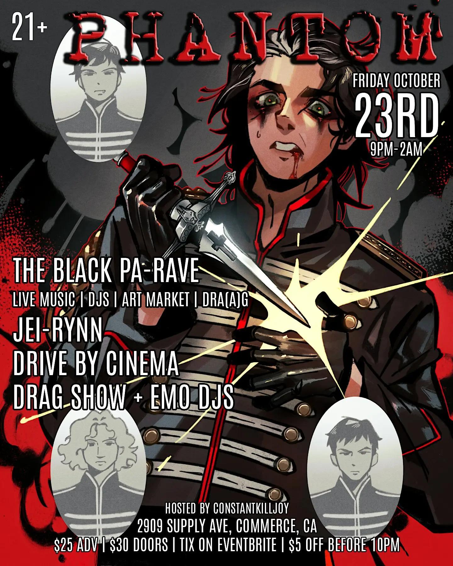 PHANTOM - MCR Night - The Black Pa-Rave