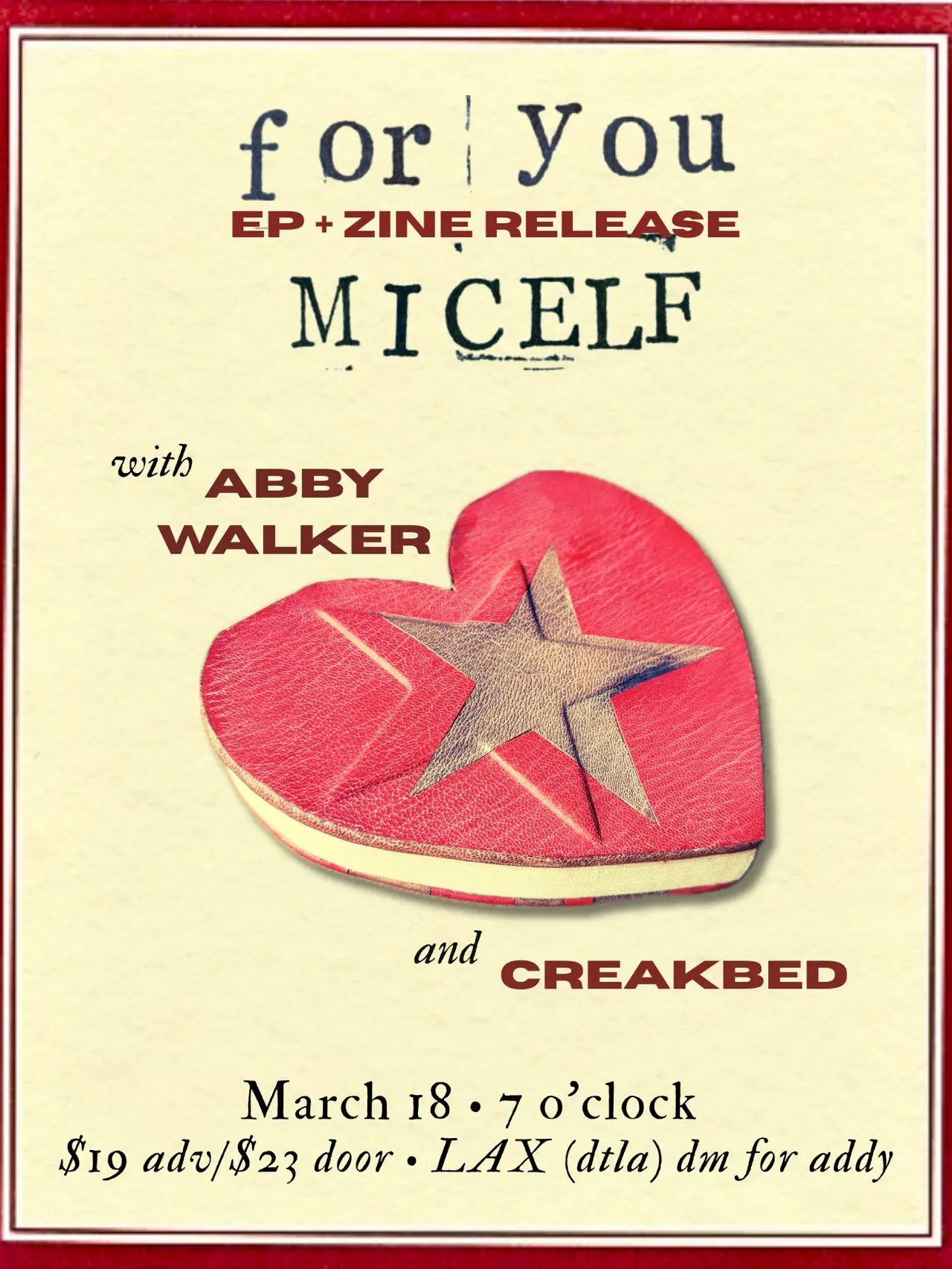 Micelf / Abby Walker / Creakbed