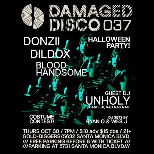 Halloween Party with Donzii / Dildox / Blood Handsome / DJ Unholy