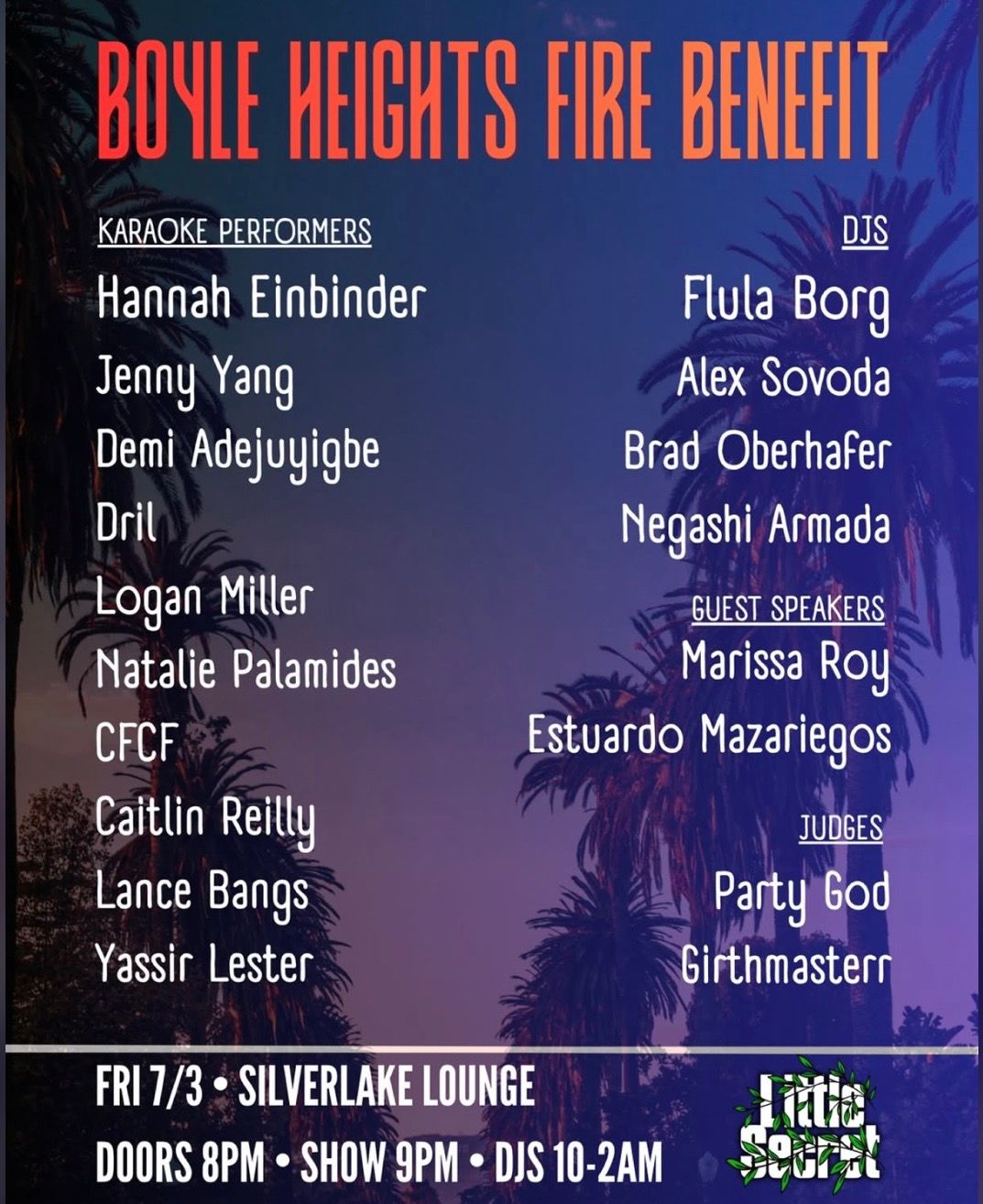 Boyle Heights Fire Benefit