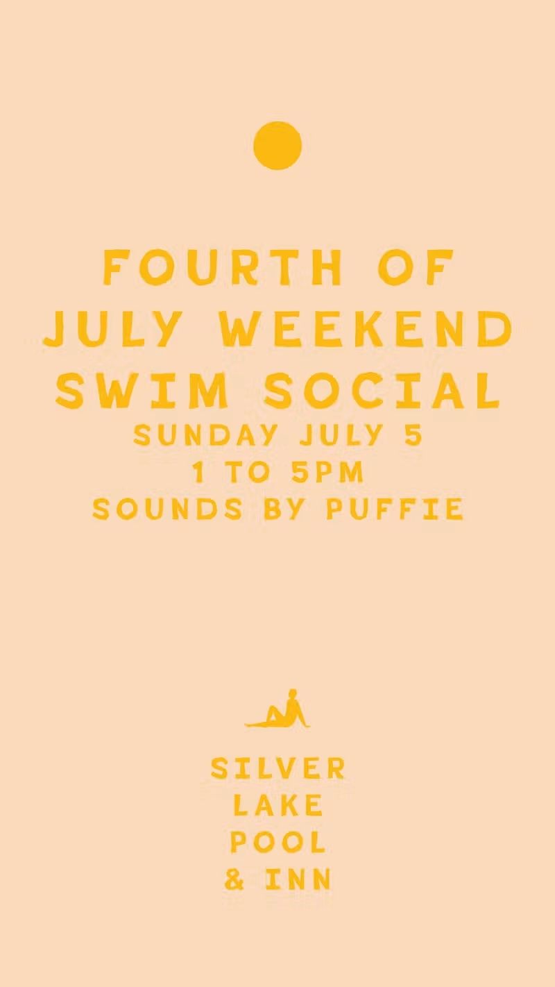 4th of July Swim with PUFFIE