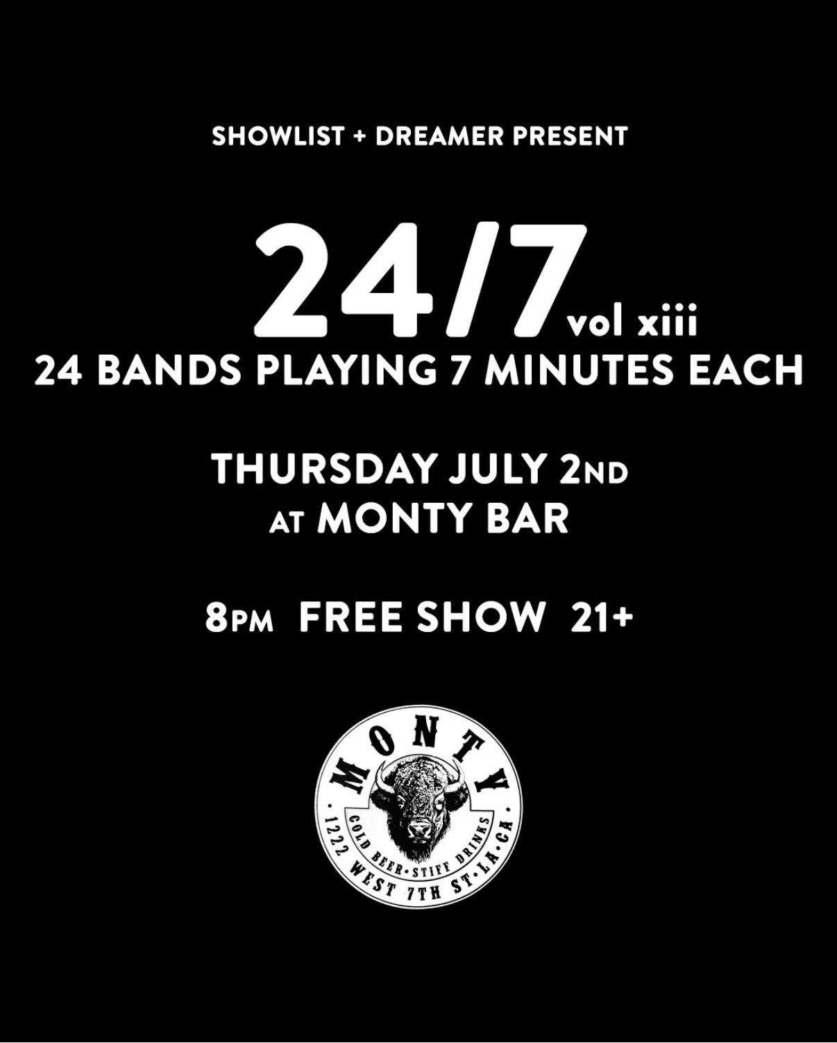 24/7 - 24 Bands Play 7 Minutes Each