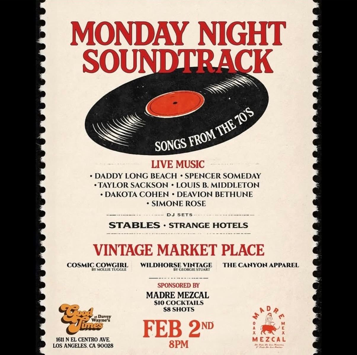 Monday Night Soundtrack