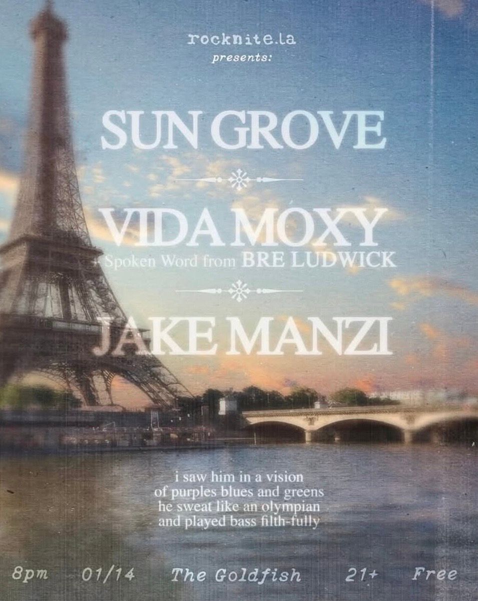 Sun Grove / Vida Moxy / Jake Manzi