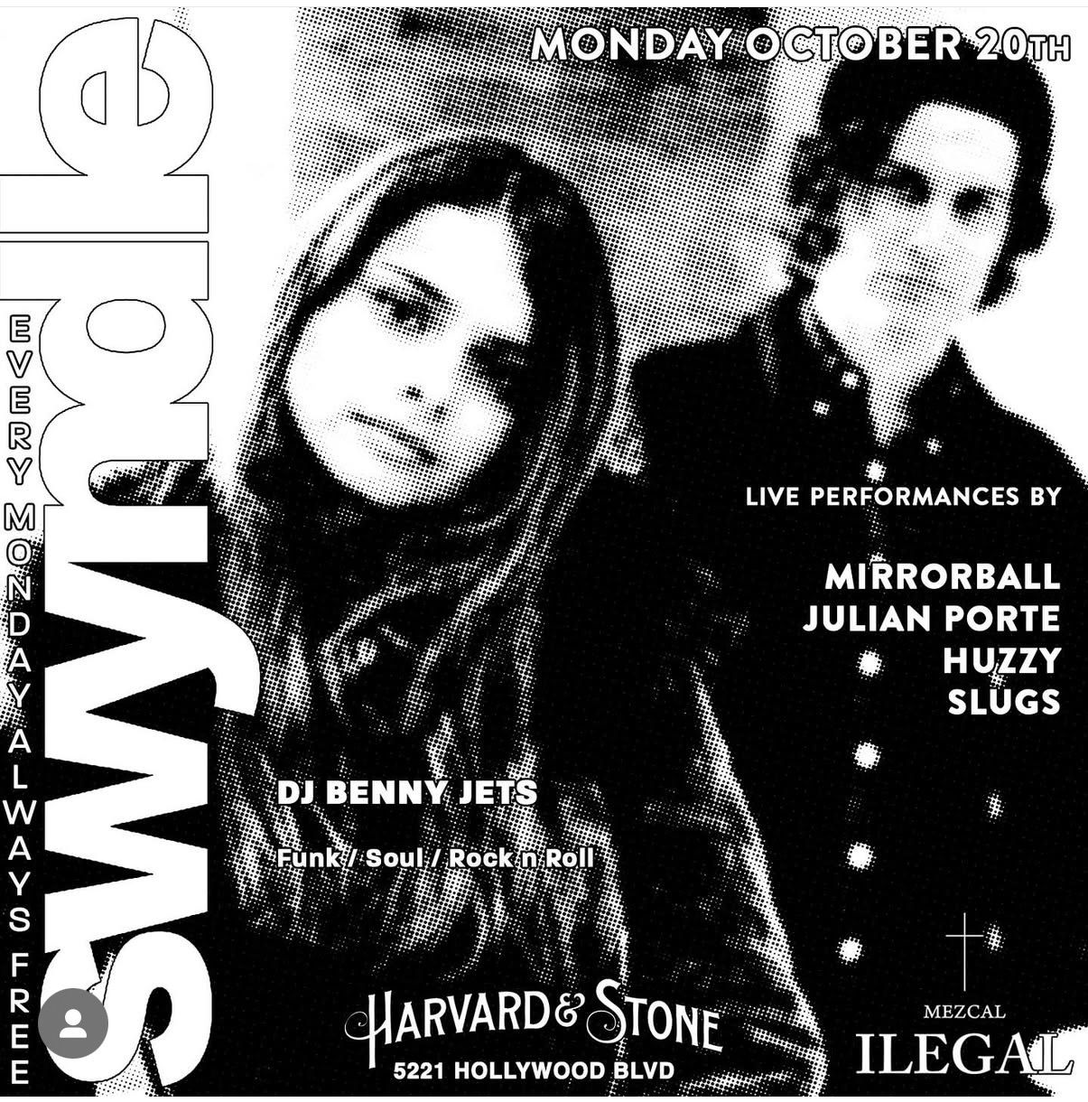 Mirrorball / Huzzy / Julian Porte / Slugs / DJ Benny Jets