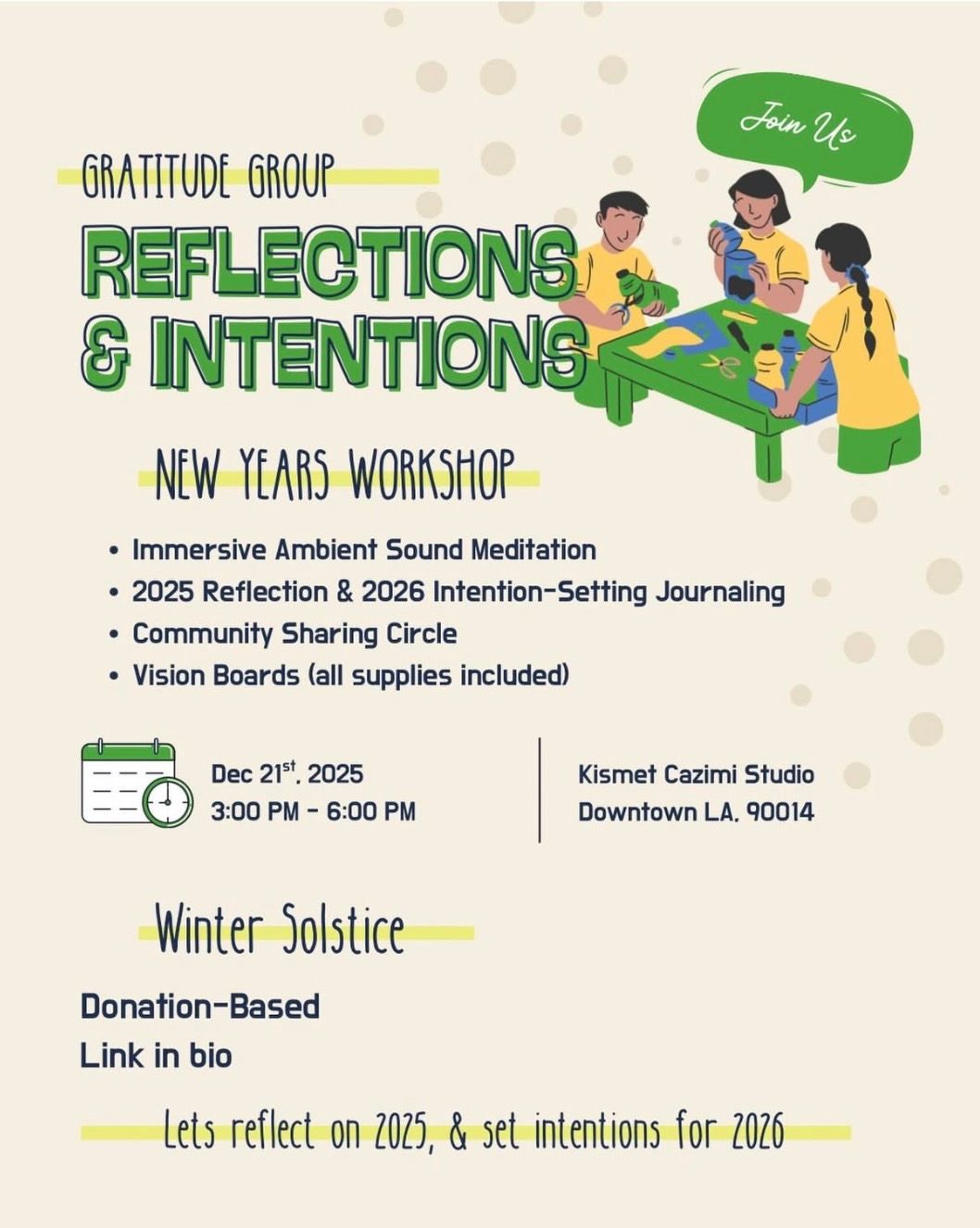 Winter Solstice - New Years Soundbath / Intention-Setting / Vision Boards