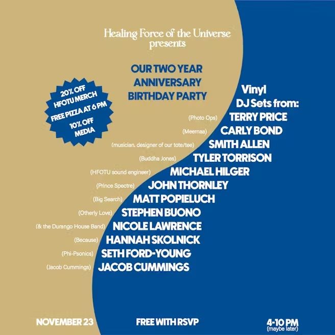 Healing Force Two Year Anniversary Birthday Party