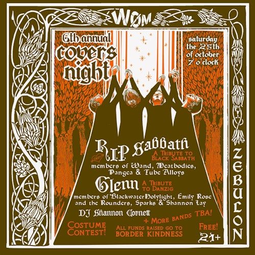 6th Annual W.ØM. Covers Night + Costume Contest - A Fundraiser for Border Kindness