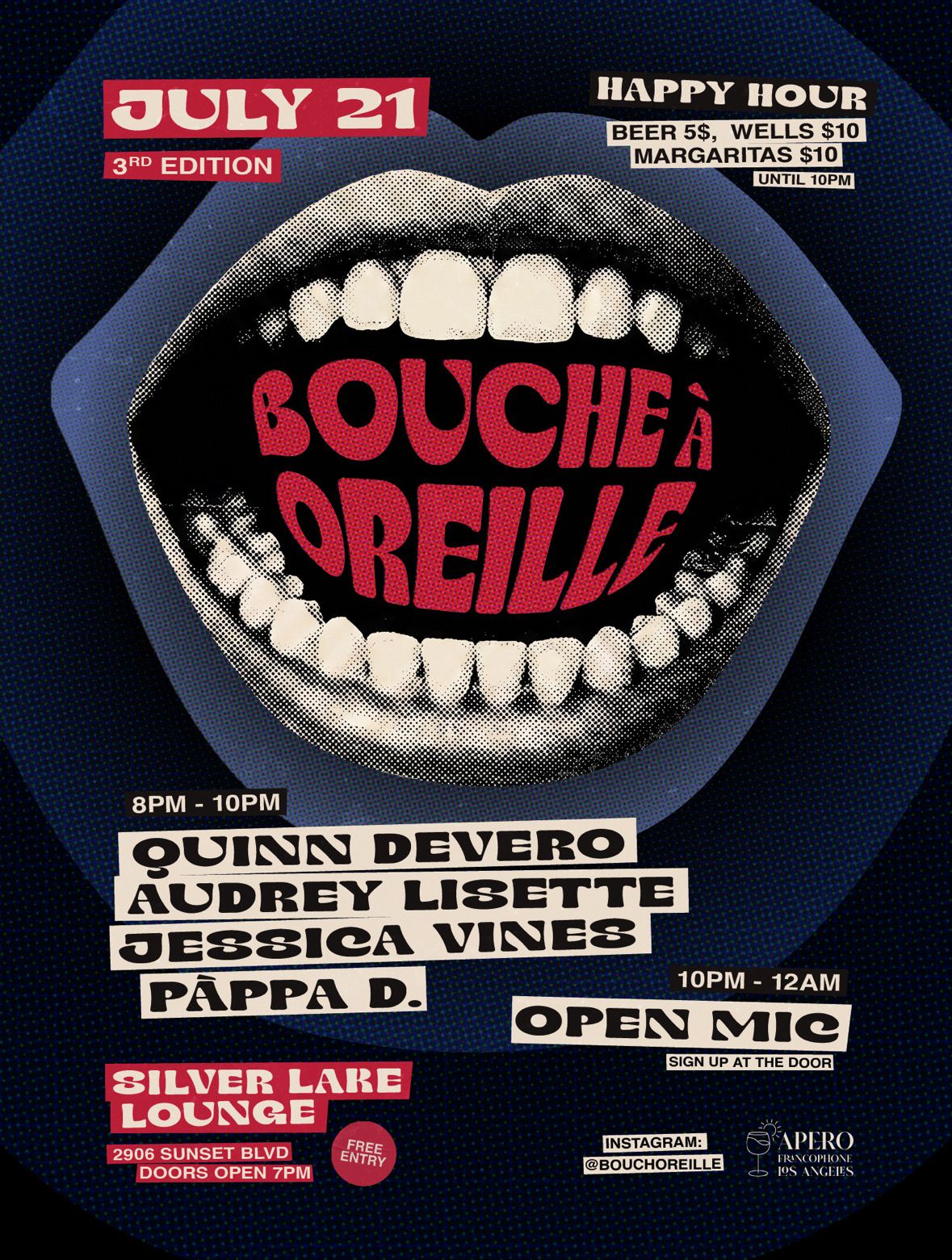 Bouche à Oreille with Quinn Devero / Audrey Lisette / Jessica Vines / Pappa D.