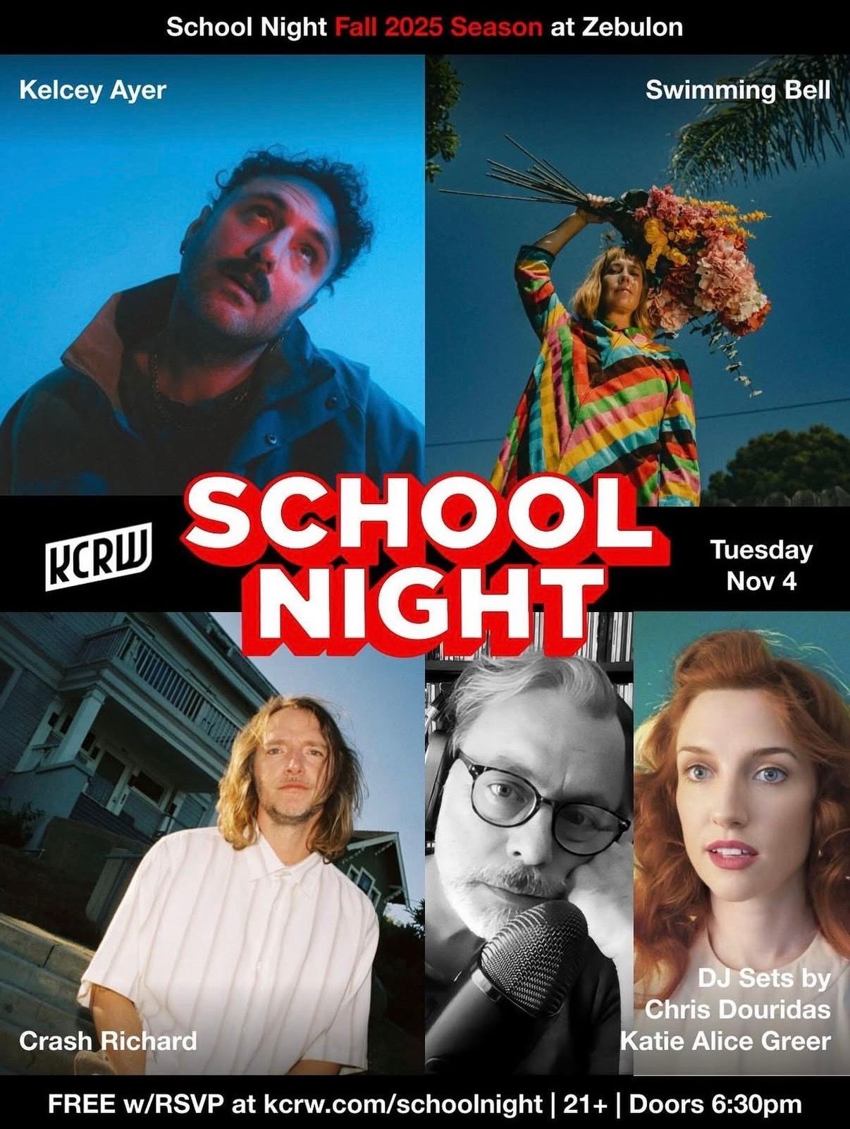 Kelcey Ayer / Swimming Bell / Crash Richard + DJs