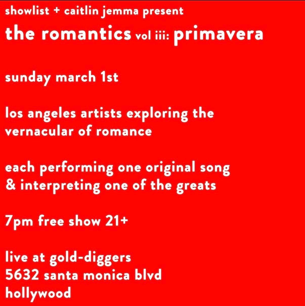 The Romantics Vol III. Primavera