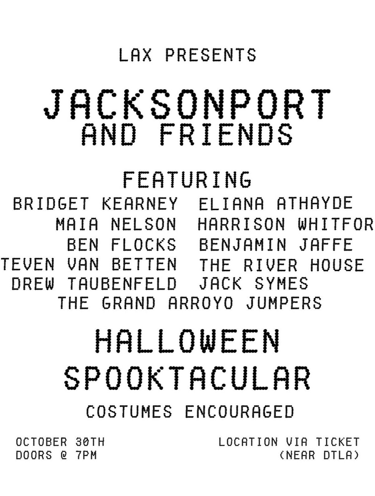 Jacksonport and Friends Halloween Spooktacular