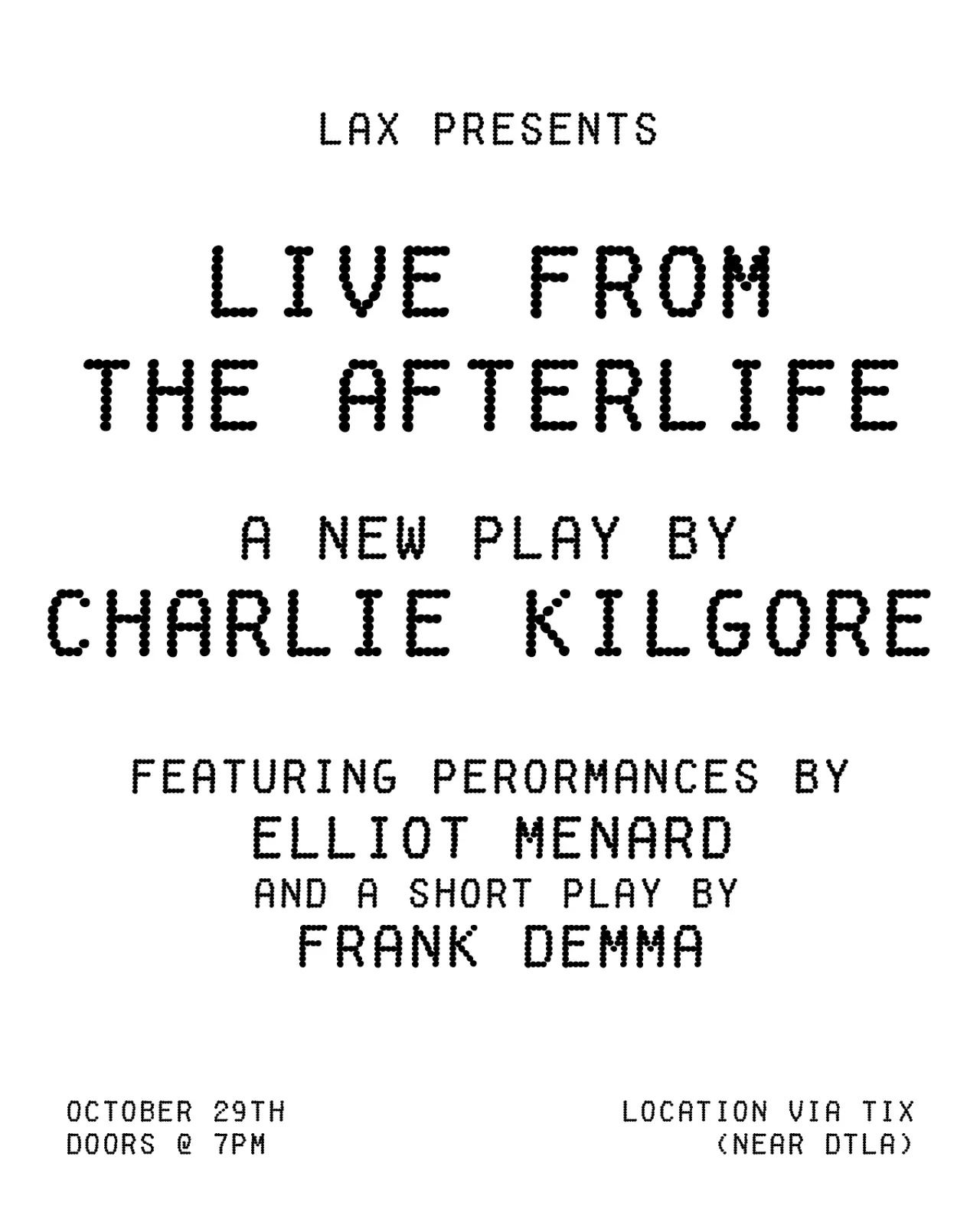 Live from the Afterlife