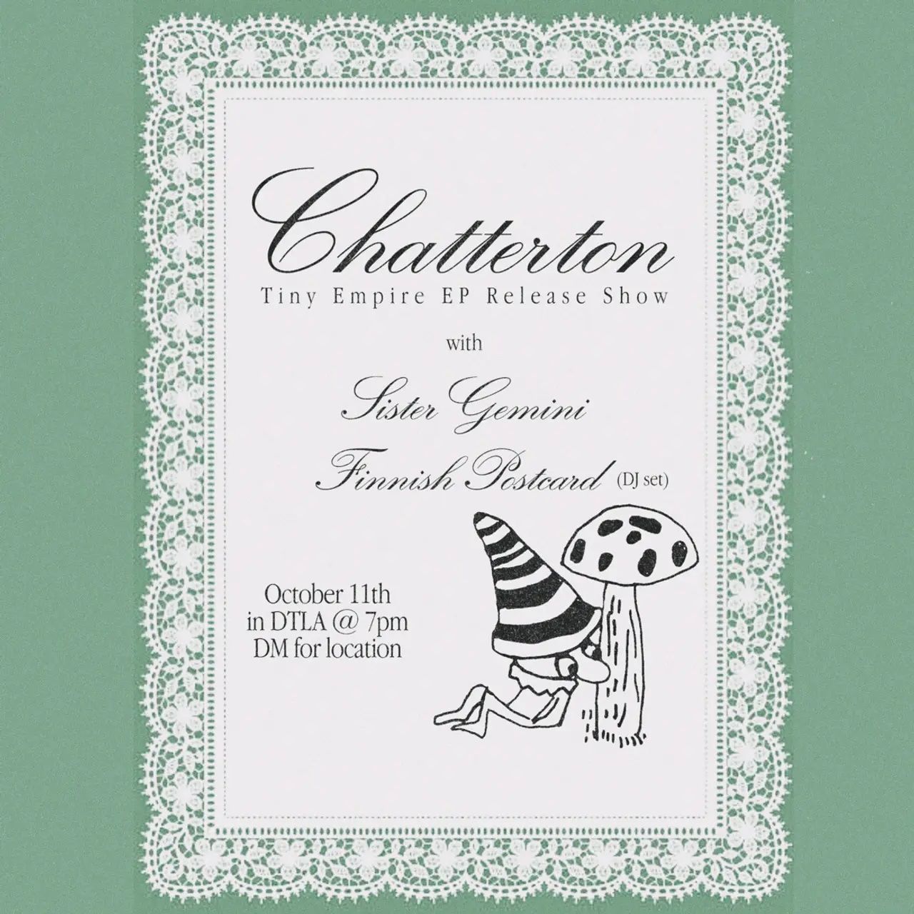 Chatterton / Sister Gemini / Finnish Postcard (DJ Set)