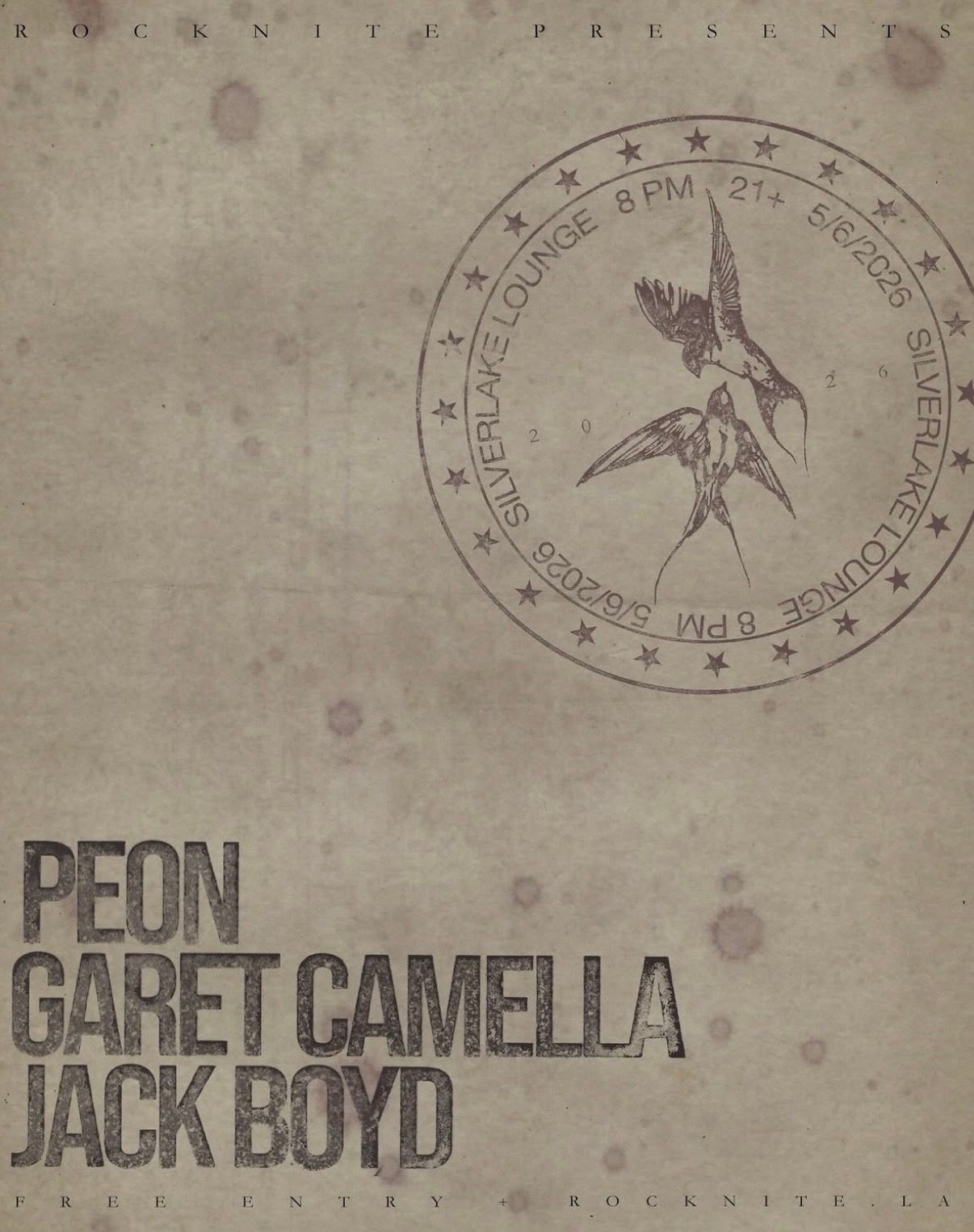 Peon / Garet Camella / Jack Boyd