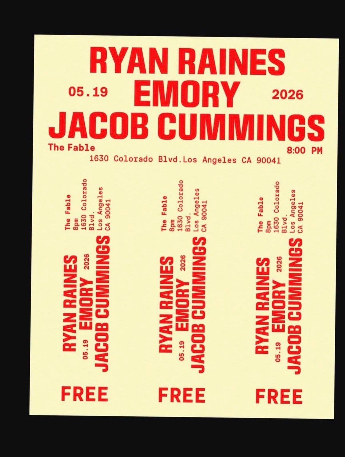 Ryan Raines / Emory / Jacob Cummings