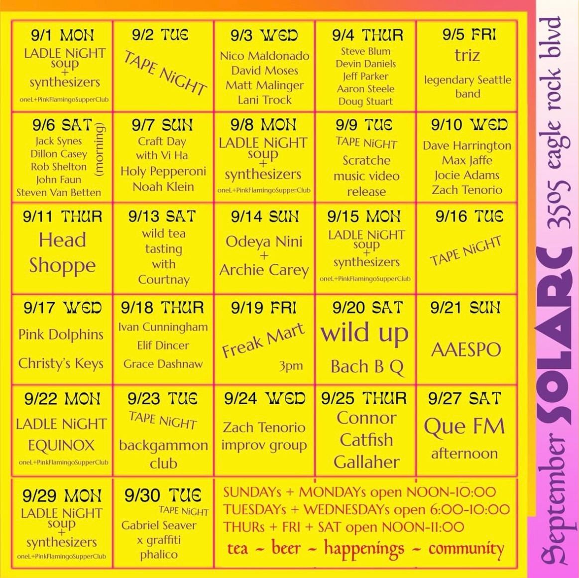 Sounds at SOLARC