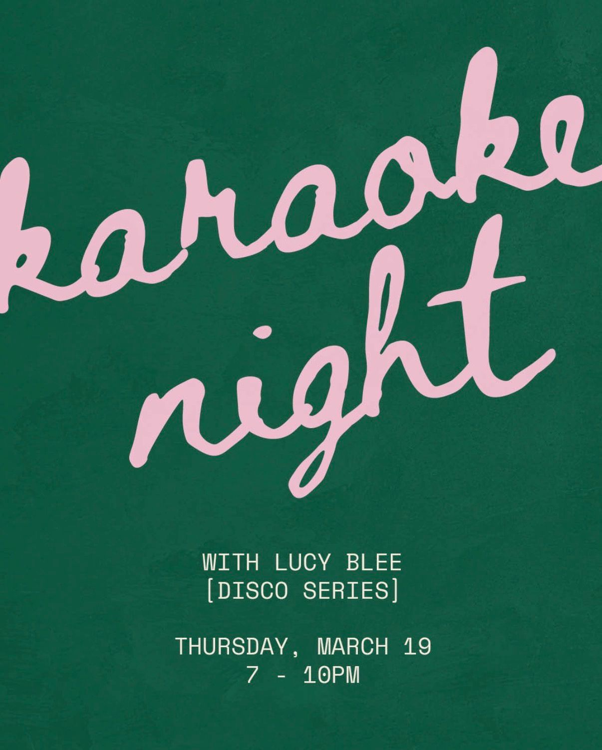 Karaoke Night with Lucy Blee