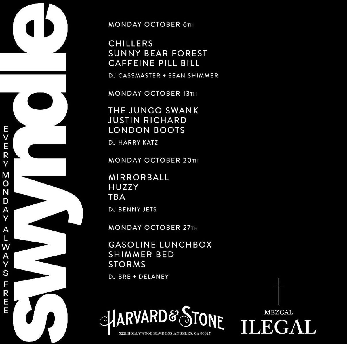 The Jungo Swank / Justin Richard / London Boots / DJ Harry Katz