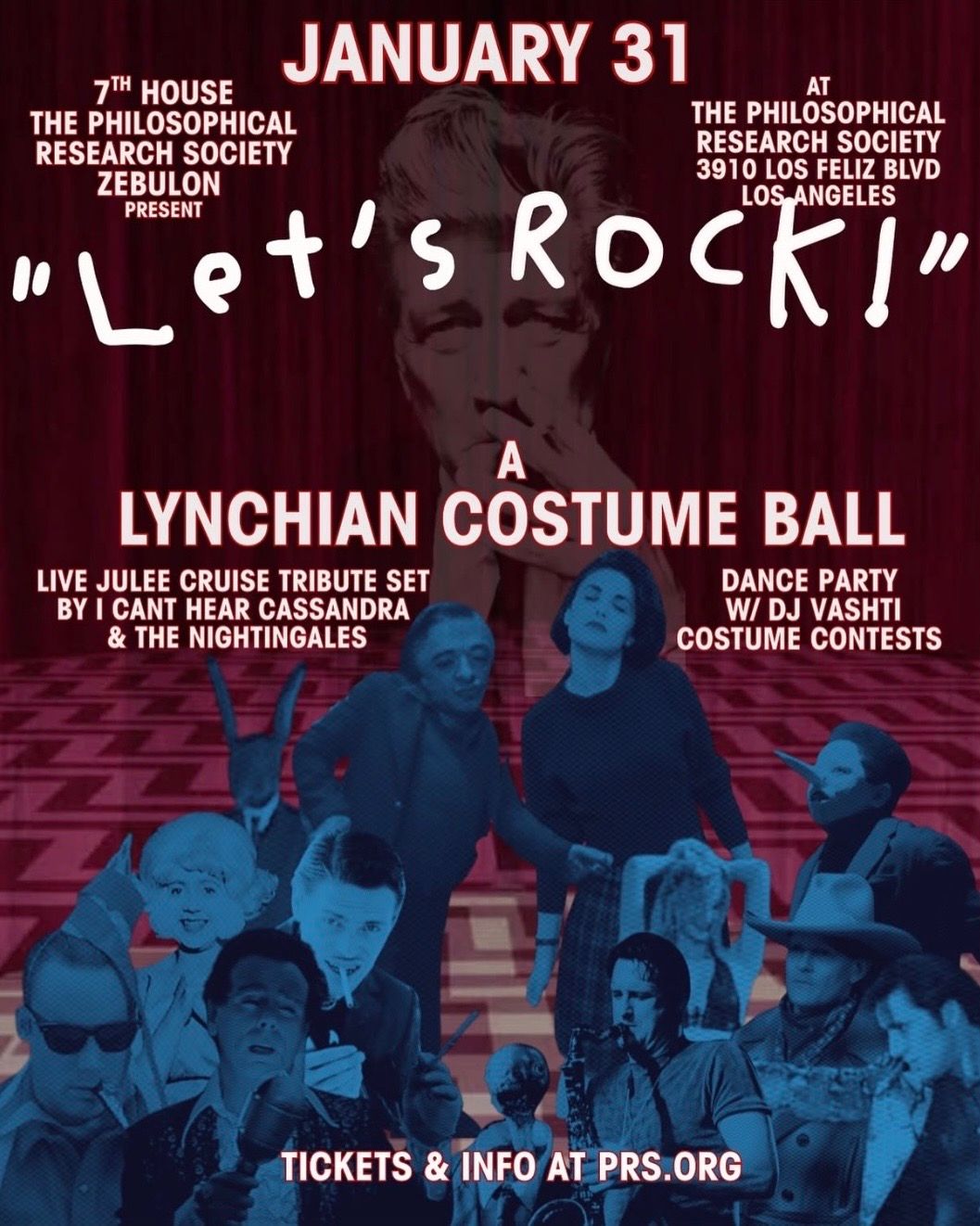 "Let's Rock!" - A Lynchian Costume Ball + Concert + Dance Party